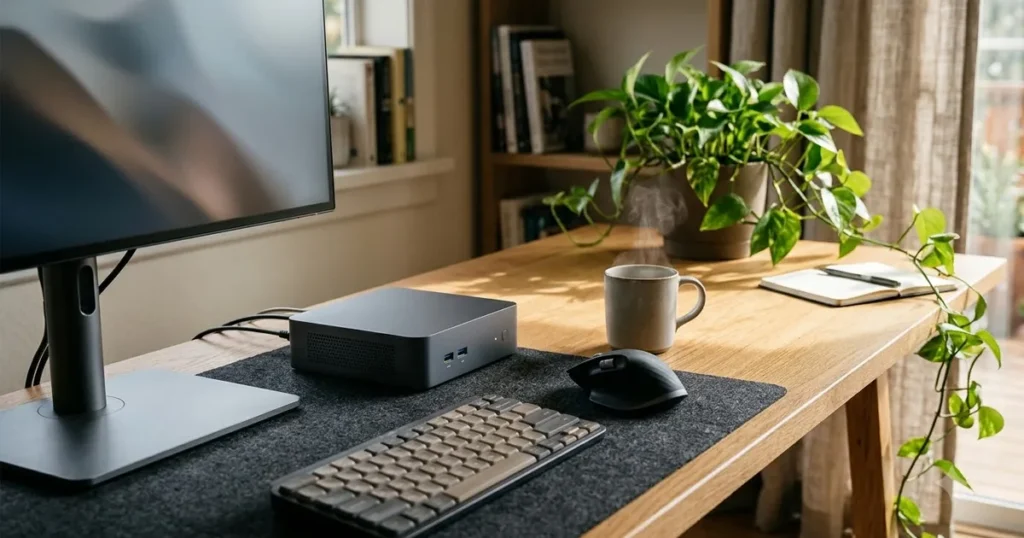 Illustration for mini pc for home office