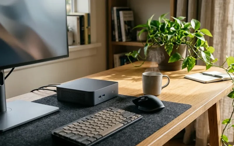 Illustration for mini pc for home office